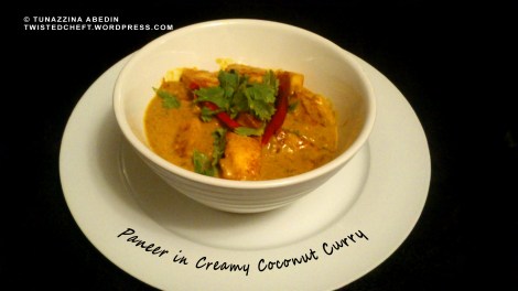Paneer in Creamy Coconut Curry
