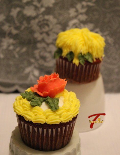 Red Velvet Cupcake - Decorated With Butter Icing