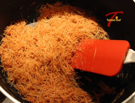 Creamy Coconut Milk Vermicelli: Shemai - Frying