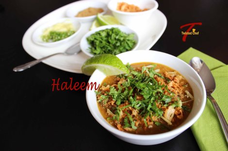 Halim with Condiments