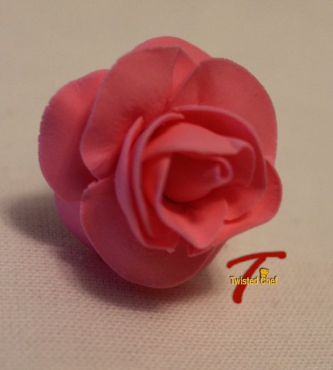 Edible Sugar Art Pink Rose