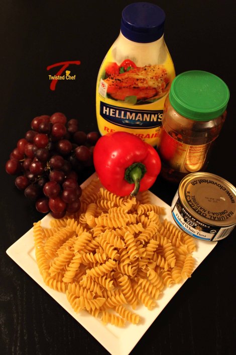 Tuna Grape Pasta Salad - Ingredients