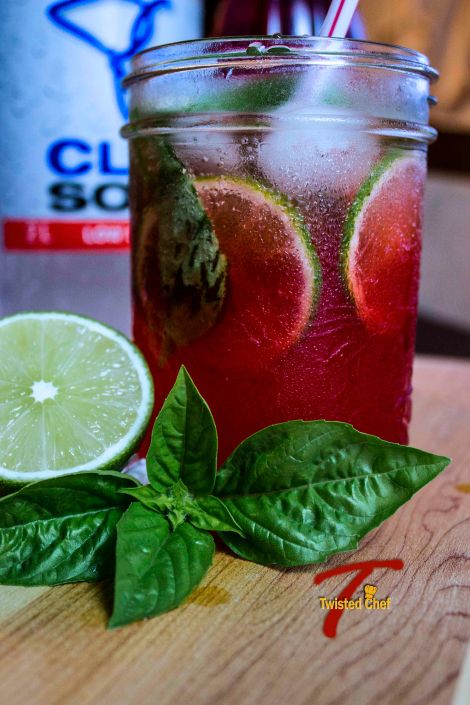 Rose-Basil Limeade Sideview