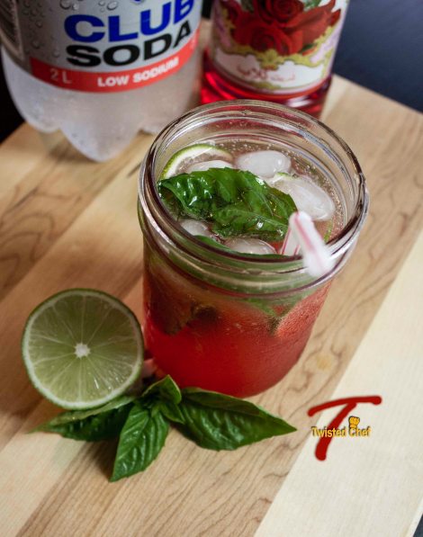 Rose-Basil Limeade